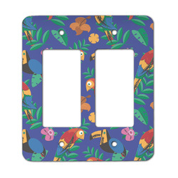 Parrots & Toucans Rocker Style Light Switch Cover - Two Switch