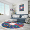 Parrots & Toucans Round Area Rug - IN CONTEXT