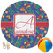 Parrots & Toucans Round Beach Towel (Personalized)