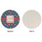 Parrots & Toucans Round Linen Placemats - APPROVAL (single sided)