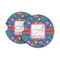 Parrots & Toucans Sandstone Car Coasters - Set of 2 (Personalized)