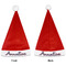 Parrots & Toucans Santa Hat - Front & Back (Personalized)