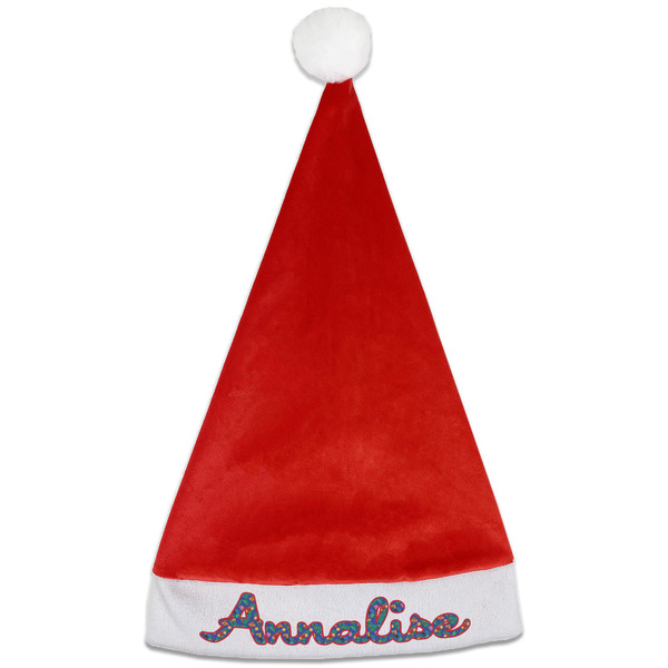 Custom Parrots & Toucans Santa Hat - Front (Personalized)