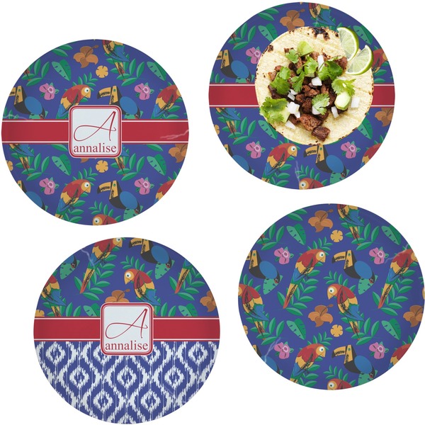 Parrots & Toucans Set of Lunch / Dinner Plates