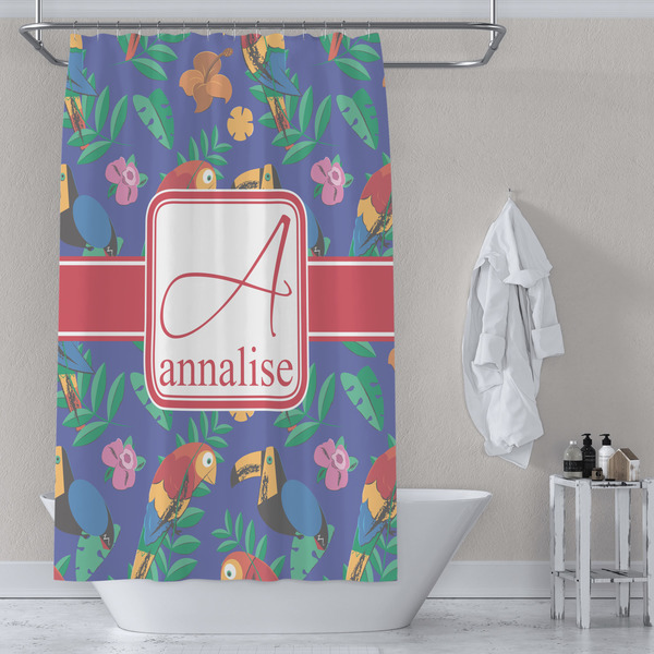 Parrots & Toucans Shower Curtain Lifestyle