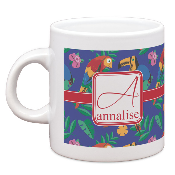 Parrots & Toucans Single Shot Espresso Cup - Single Front