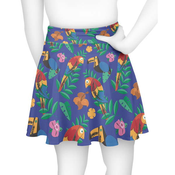 Parrots & Toucans Skater Skirt - Back