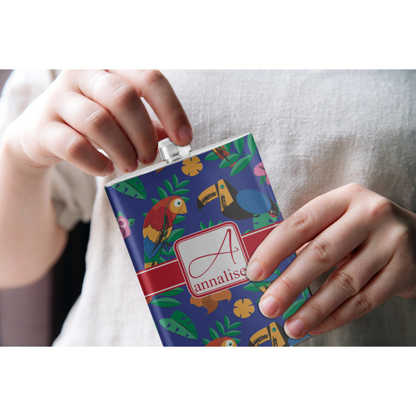 Parrots & Toucans Stainless Steel Flask - LIFESTYLE 1