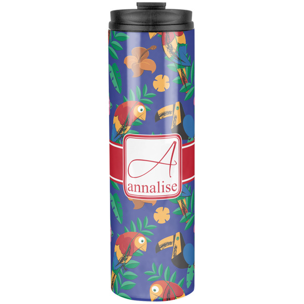 Custom Parrots & Toucans Stainless Steel Skinny Tumbler - 20 oz (Personalized)