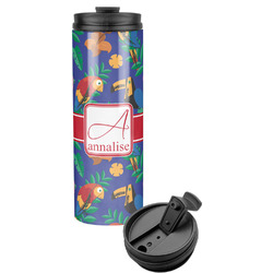 Parrots & Toucans Stainless Steel Skinny Tumbler (Personalized)