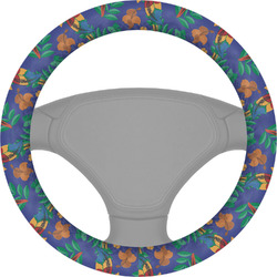 Parrots & Toucans Steering Wheel Cover (Personalized)