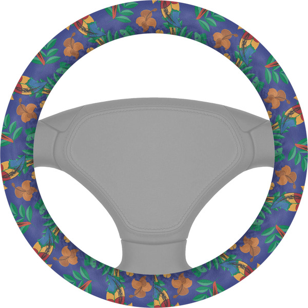 Custom Parrots & Toucans Steering Wheel Cover