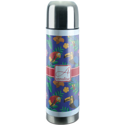 Parrots & Toucans Stainless Steel Thermos (Personalized)