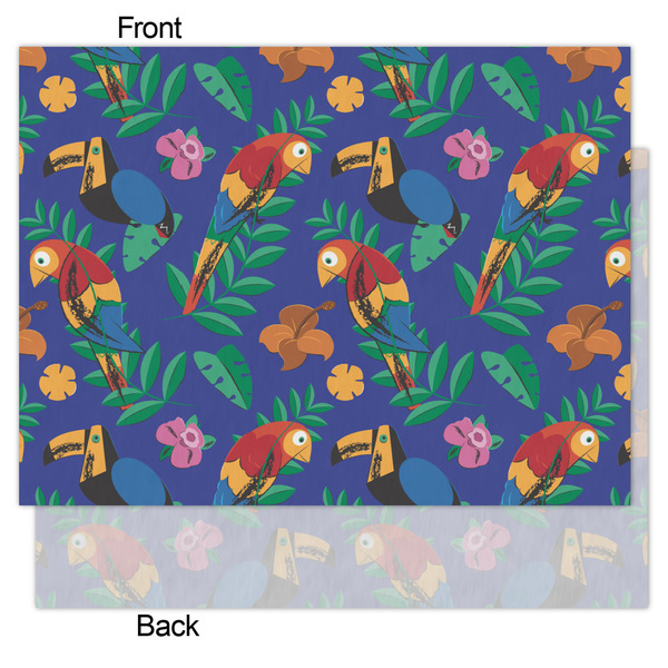 Parrots & Toucans Tissue Paper - Heavyweight - Medium - Front & Back