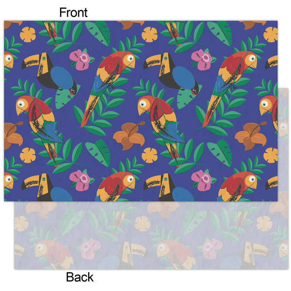 Parrots & Toucans Tissue Paper - Heavyweight - XL - Front & Back