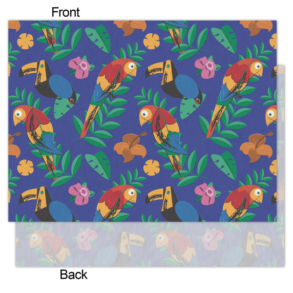Parrots & Toucans Tissue Paper - Lightweight - Medium - Front & Back