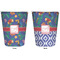 Parrots & Toucans Trash Can White - Front and Back - Apvl
