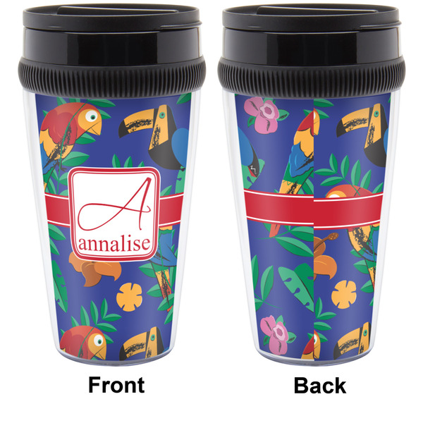 Parrots & Toucans Travel Mug Approval (Personalized)