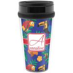 Parrots & Toucans Acrylic Travel Mug without Handle (Personalized)