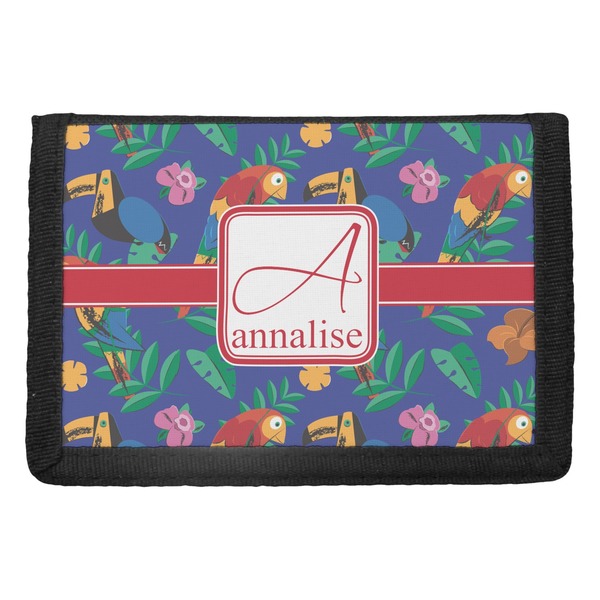 Custom Parrots & Toucans Trifold Wallet (Personalized)