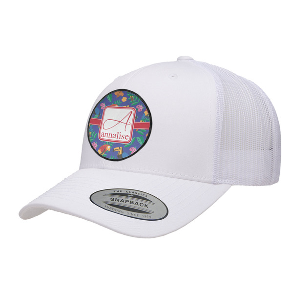 Custom Parrots & Toucans Trucker Hat - White (Personalized)