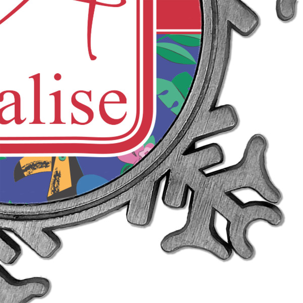 Parrots & Toucans Vintage Snowflake - Detail