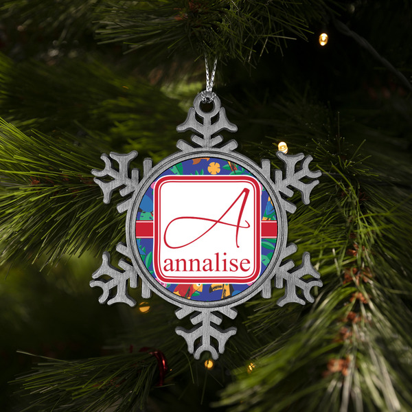 Parrots & Toucans Vintage Snowflake - (LIFESTYLE)