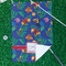 Parrots & Toucans Waffle Weave Golf Towel - In Context