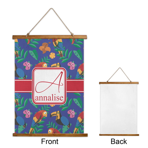 Parrots & Toucans Wall Hanging Tapestry - Portrait - APPROVAL