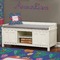 Parrots & Toucans Wall Name Decal Above Storage bench