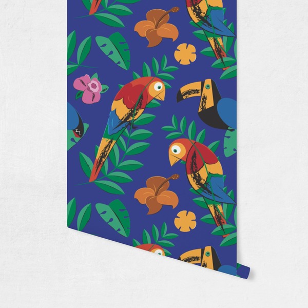 Parrots & Toucans Wallpaper on Wall