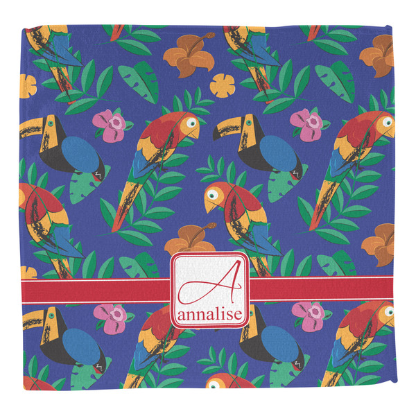 Parrots & Toucans Washcloth - Front - No Soap