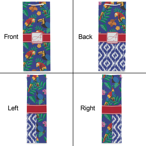 Parrots & Toucans Wine Gift Bag - Gloss - Approval