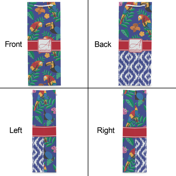 Parrots & Toucans Wine Gift Bag - Matte - Approval