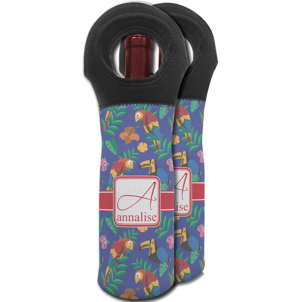 Parrots & Toucans Wine Tote Bag - MAIN