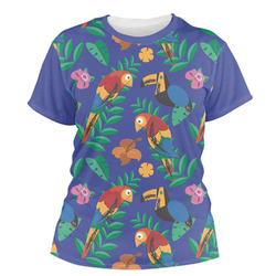Parrots & Toucans Women's Crew T-Shirt - Medium