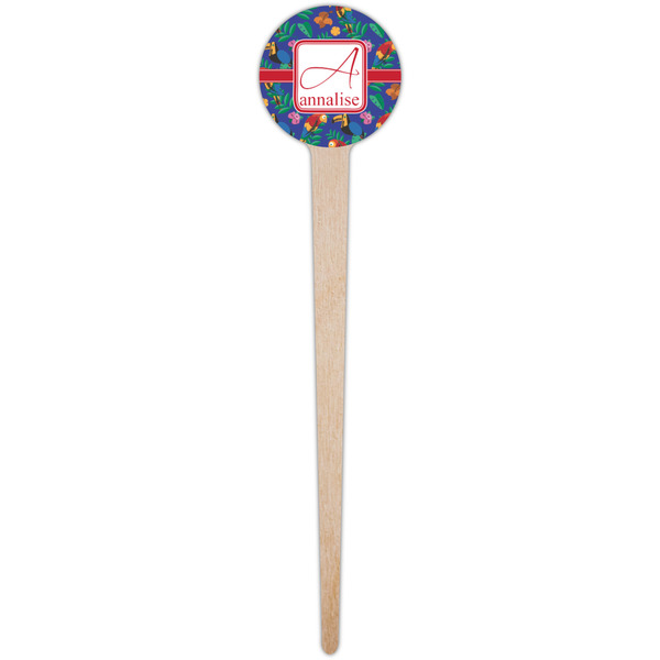 Parrots & Toucans Wooden 4" Food Pick - Round - Single Pick