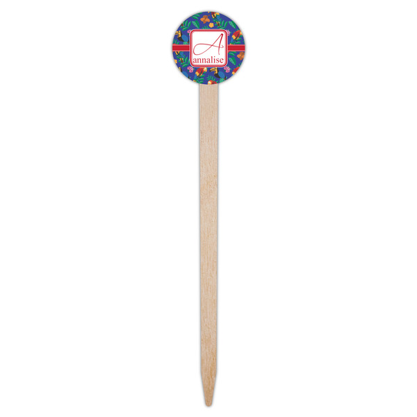 Parrots & Toucans Wooden 6" Food Pick - Round - Single Pick