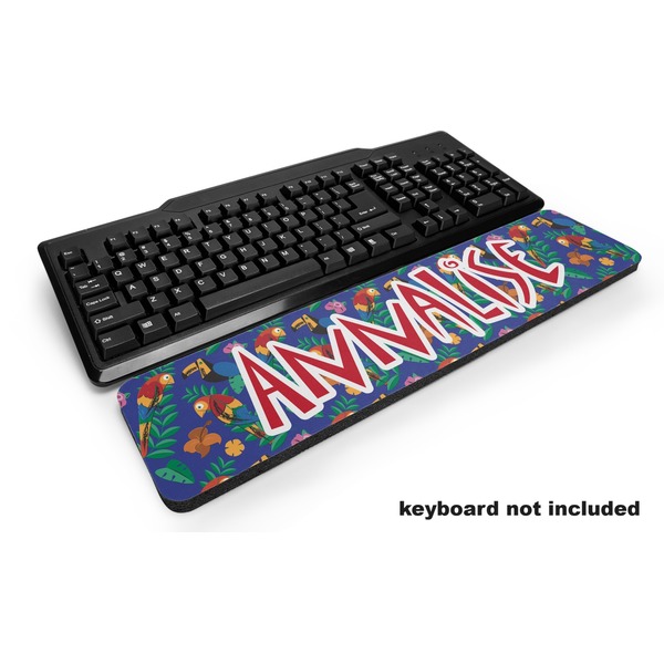 Custom Parrots & Toucans Keyboard Wrist Rest (Personalized)