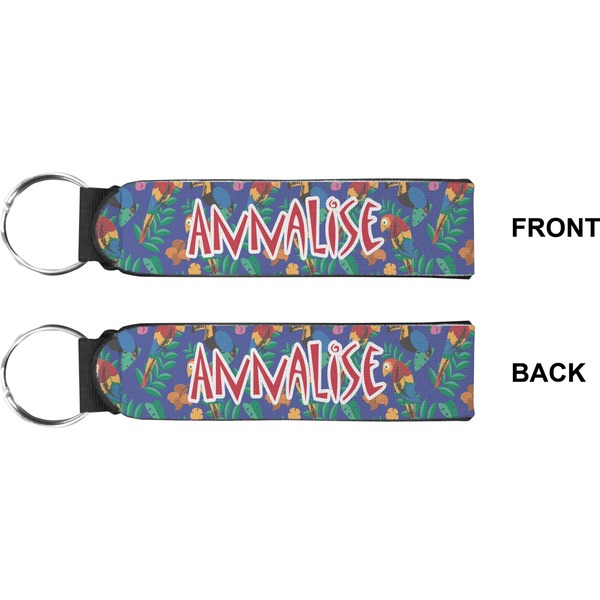 Parrots & Toucans Wristlet (Front + Back)