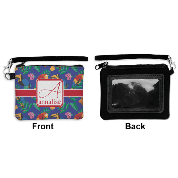 Parrots & Toucans Wristlet ID Cases - Front & Back