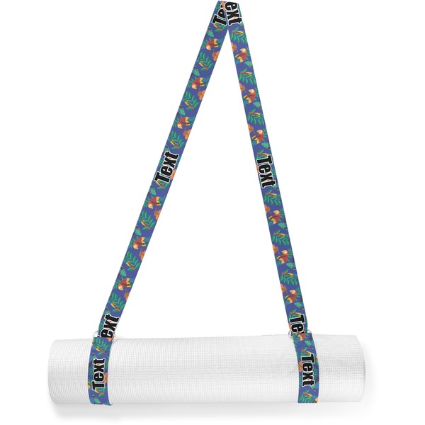 Custom Parrots & Toucans Yoga Mat Strap (Personalized)