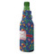 Parrots & Toucans Zipper Bottle Cooler - ANGLE (bottle)