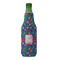 Parrots & Toucans Zipper Bottle Cooler - FRONT (bottle)