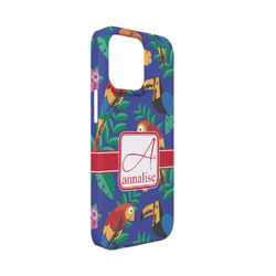 Parrots & Toucans iPhone Case - Plastic - iPhone 13 Mini (Personalized)