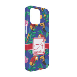 Parrots & Toucans iPhone Case - Plastic - iPhone 13 Pro (Personalized)