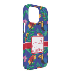 Parrots & Toucans iPhone Case - Plastic - iPhone 13 Pro Max (Personalized)