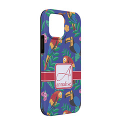 Parrots & Toucans iPhone Case - Rubber Lined - iPhone 13 Pro (Personalized)