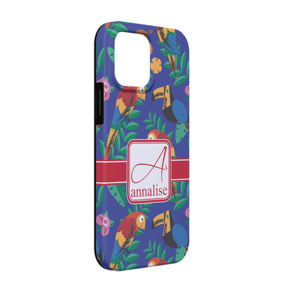 Custom Parrots & Toucans iPhone Case - Rubber Lined - iPhone 13 (Personalized)