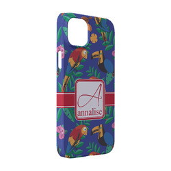 Parrots & Toucans iPhone Case - Plastic - iPhone 14 (Personalized)